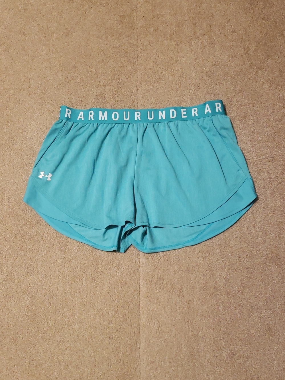 Under Armour Women's Green Play Up 3.0 Running Shorts